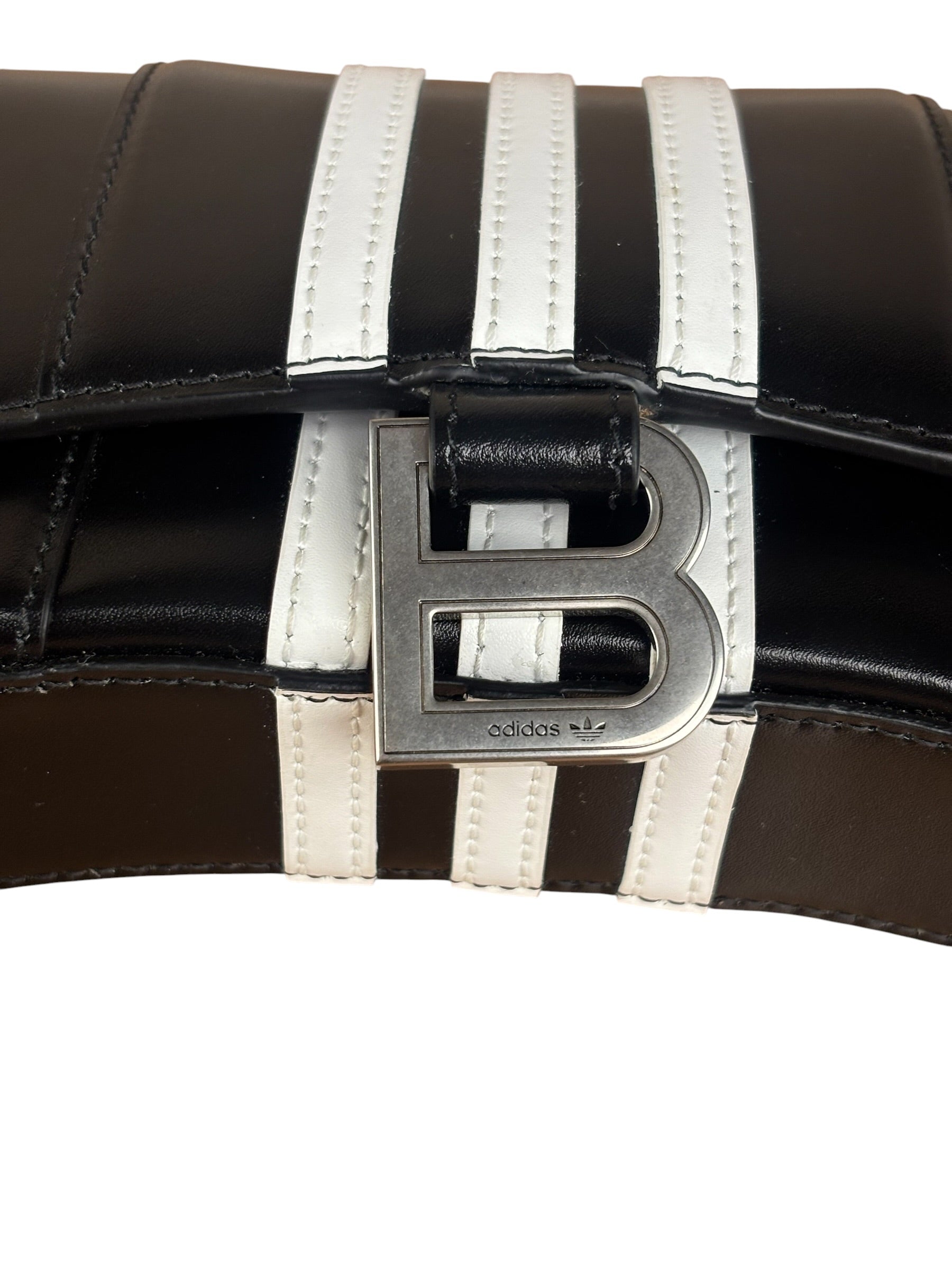 Balenciaga x Adidas Black Hourglass Wallet on Chain