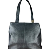 Burberry Black Leather Shoulder Tote