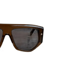Bally 60mm Blue Lenses Geometric Sunglasses