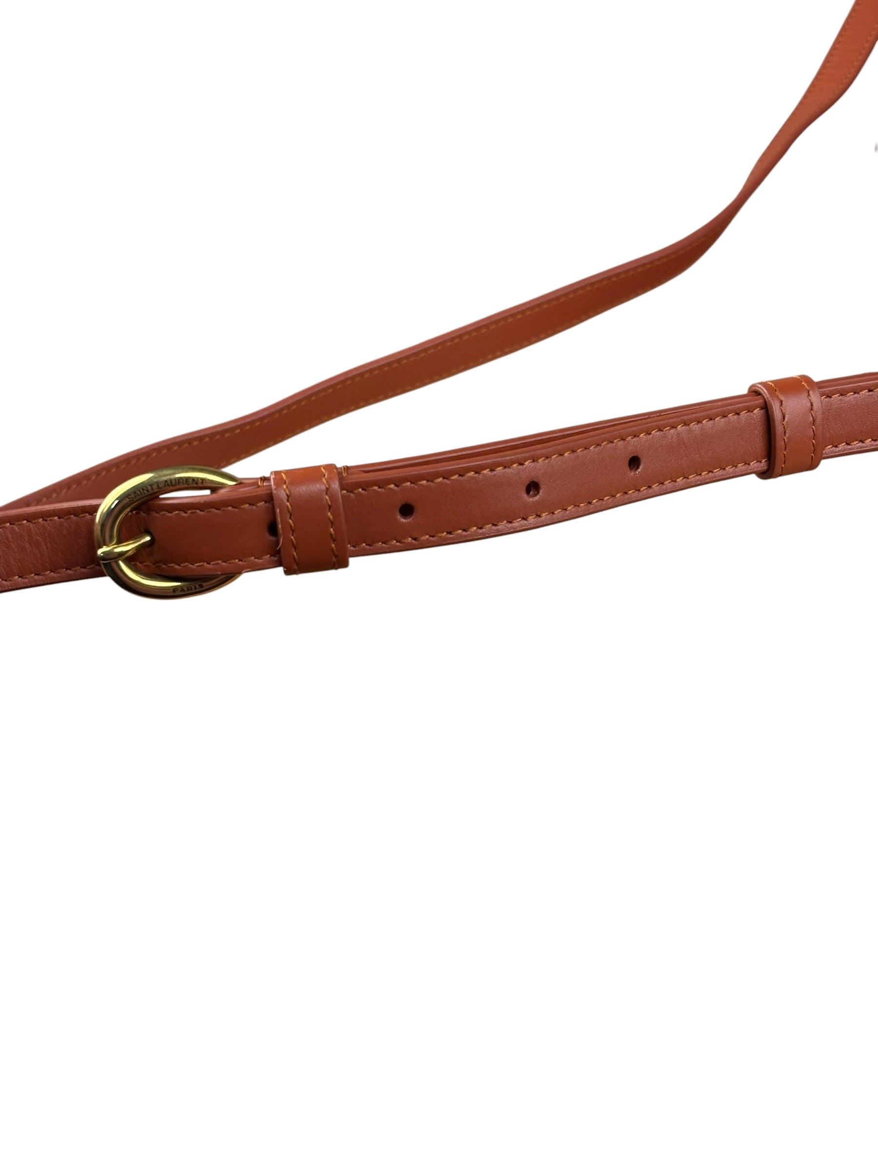 Saint Laurent Burnt Orange Le Maillon Shoulder Bag
