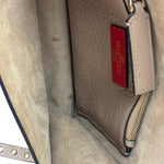 Valentino Neutral Garavani Calfskin Rockstud Crossbody Bag