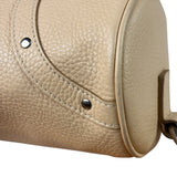 Burberry Cream Calfskin Barrel Shoulder Bag