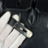 Hermes Birkin 30 Black Togo Leather Handbag 2002