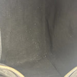 Chanel Black Leather Patent Chocolate Bar Bowler Hand Bag