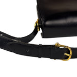 Celine Vintage Black Leather Shoulder Bag