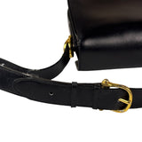 Celine Vintage Black Leather Shoulder Bag