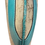Gucci GG Vintage Canvas Turquoise Trim Hobo Bag