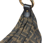 Fendi Vintage Dark Brown Zucca Chef Hobo Bag