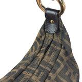 Fendi Vintage Dark Brown Zucca Chef Hobo Bag