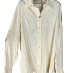 Gucci Ivory Silk Horsebit Button Down Top