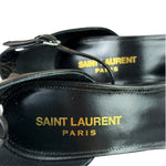 YSL Black Opyum YSL Logo Heels