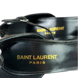 YSL Black Opyum YSL Logo Heels