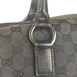 Gucci Black GG Canvas Monogram Hand Bag