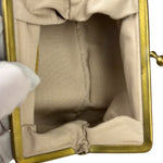 Chloe Metallic Gold Leather Frame Clutch
