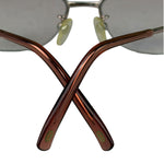 Gucci GG Rose Pink Tint Semi-Rimless Eyeglasses