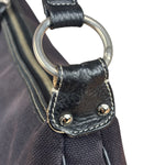 Burberry Vintage Black Canvas Crossbody Bag