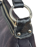 Burberry Vintage Black Canvas Crossbody Bag