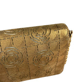 Chanel 2002 Gold Retro Tale East West Chain Flap
