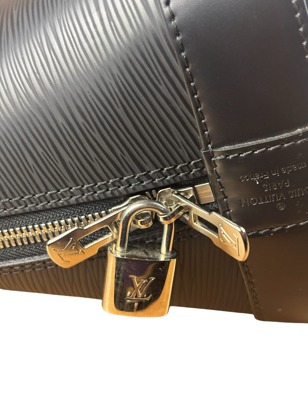 Louis Vuitton Black Epi Leather Alma Handbag PM