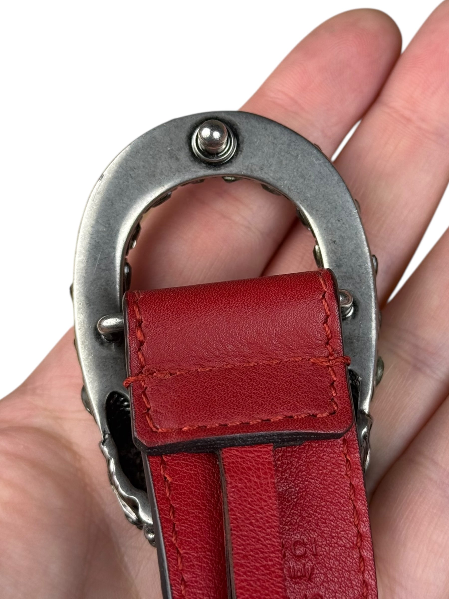 Gucci Dionysus Red Leather Belt