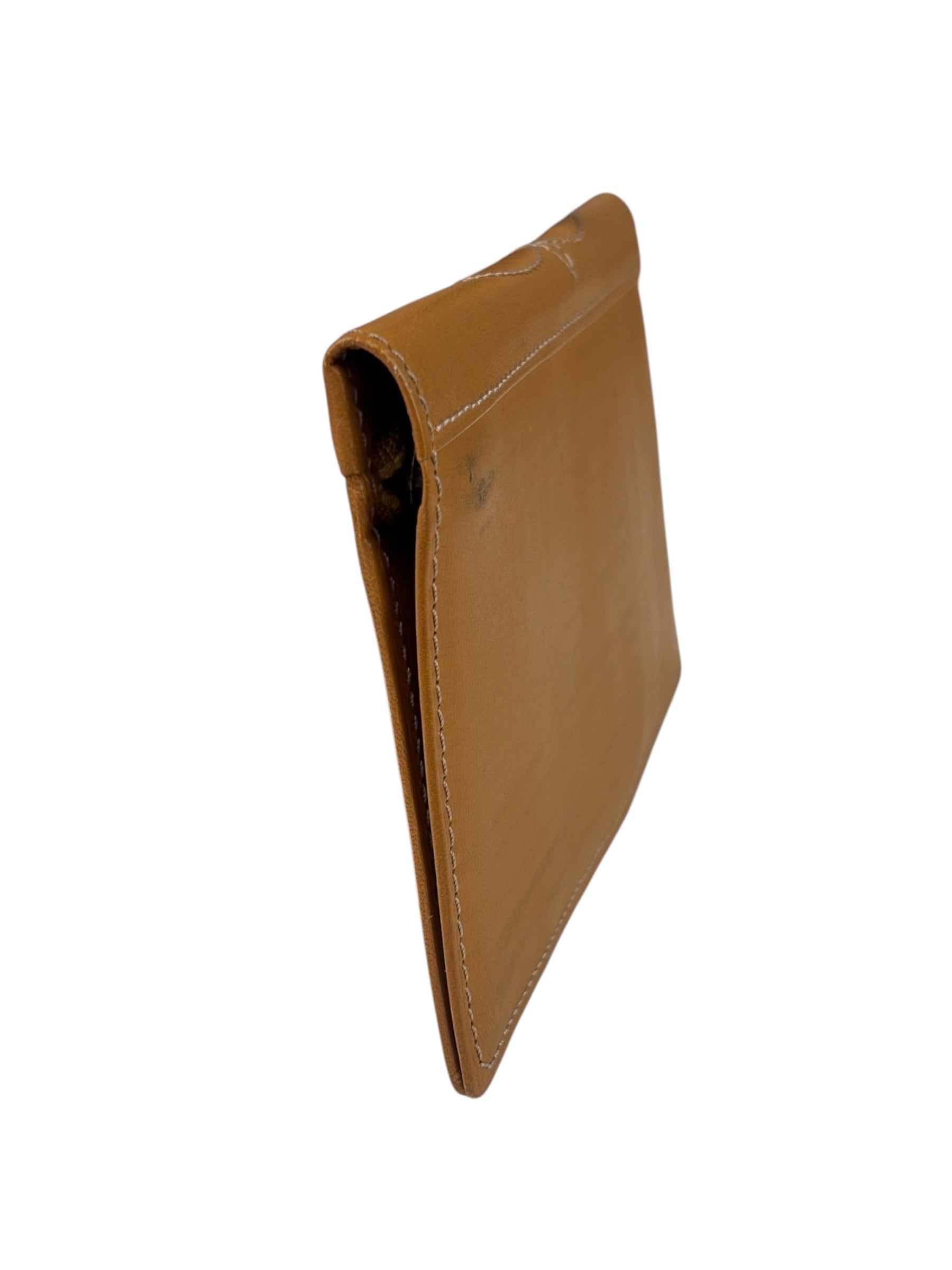 Kenzo Brown Leather Bi-Fold Long Wallet
