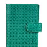 Christian Dior Vintage Grey Leather Card Holder
