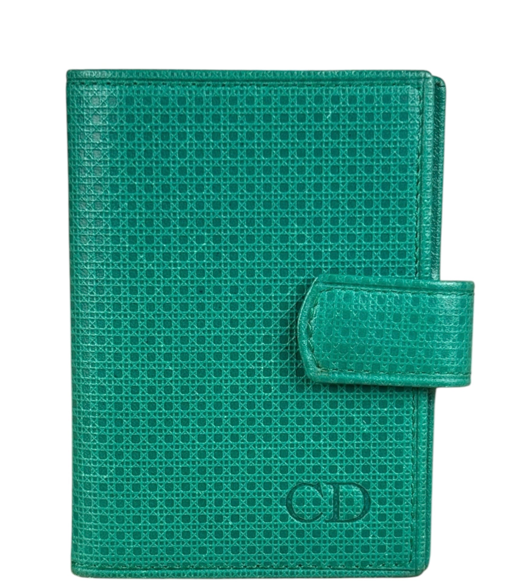 Christian Dior Vintage Grey Leather Card Holder
