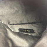 Fendi Shiny Black Suede Small Baguette