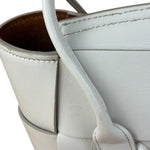 Bottega Veneta Cream Leather Mini Arco Two-Way Bag
