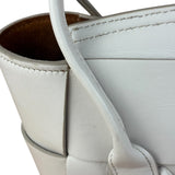Bottega Veneta Cream Leather Mini Arco Two-Way Bag