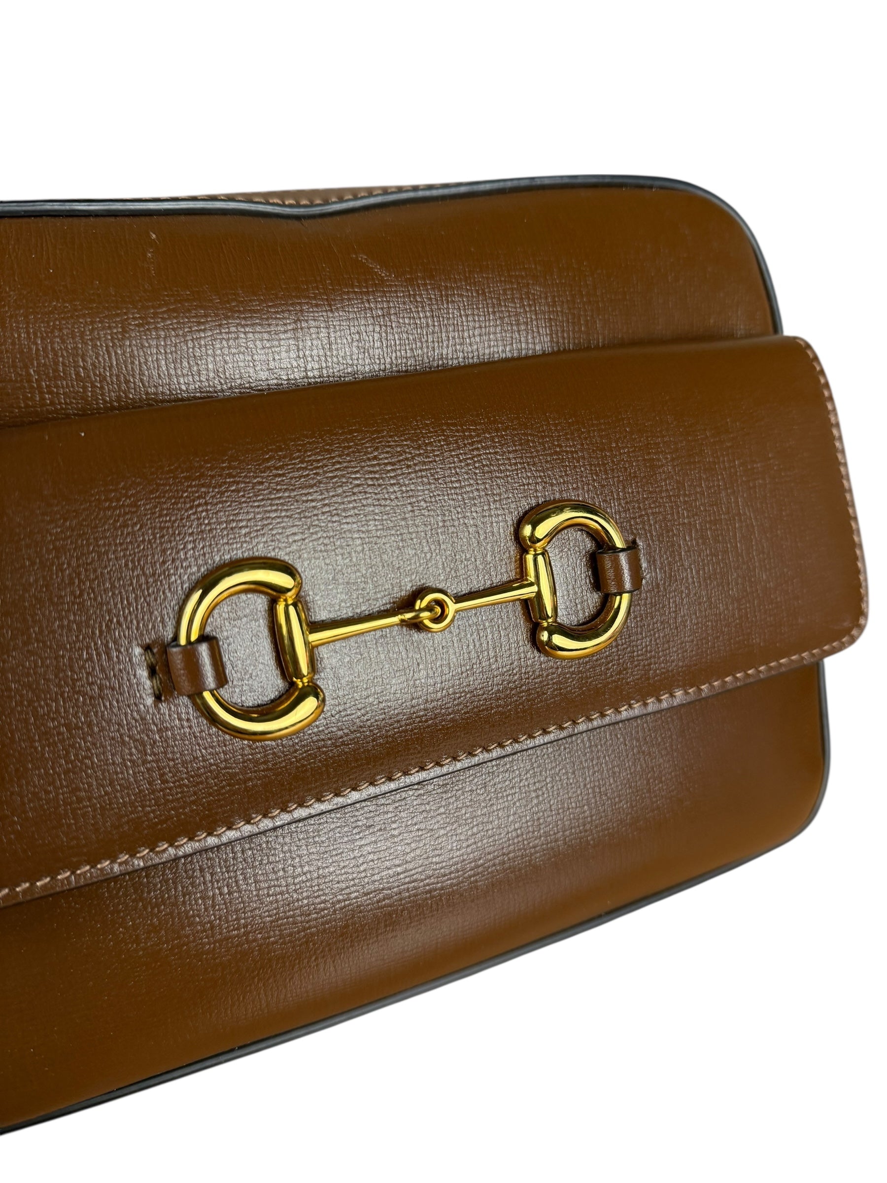 Gucci 1955 Horsebit Camera Bag Brown