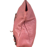 Balenciaga Rose Burbon Leather Large Premier Clutch Bag