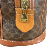 Celine Vintage Macadam Print Bowler Top Handle Bag