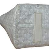 Goyard White Goyardine Sac Rouette PM Shoulder Tote