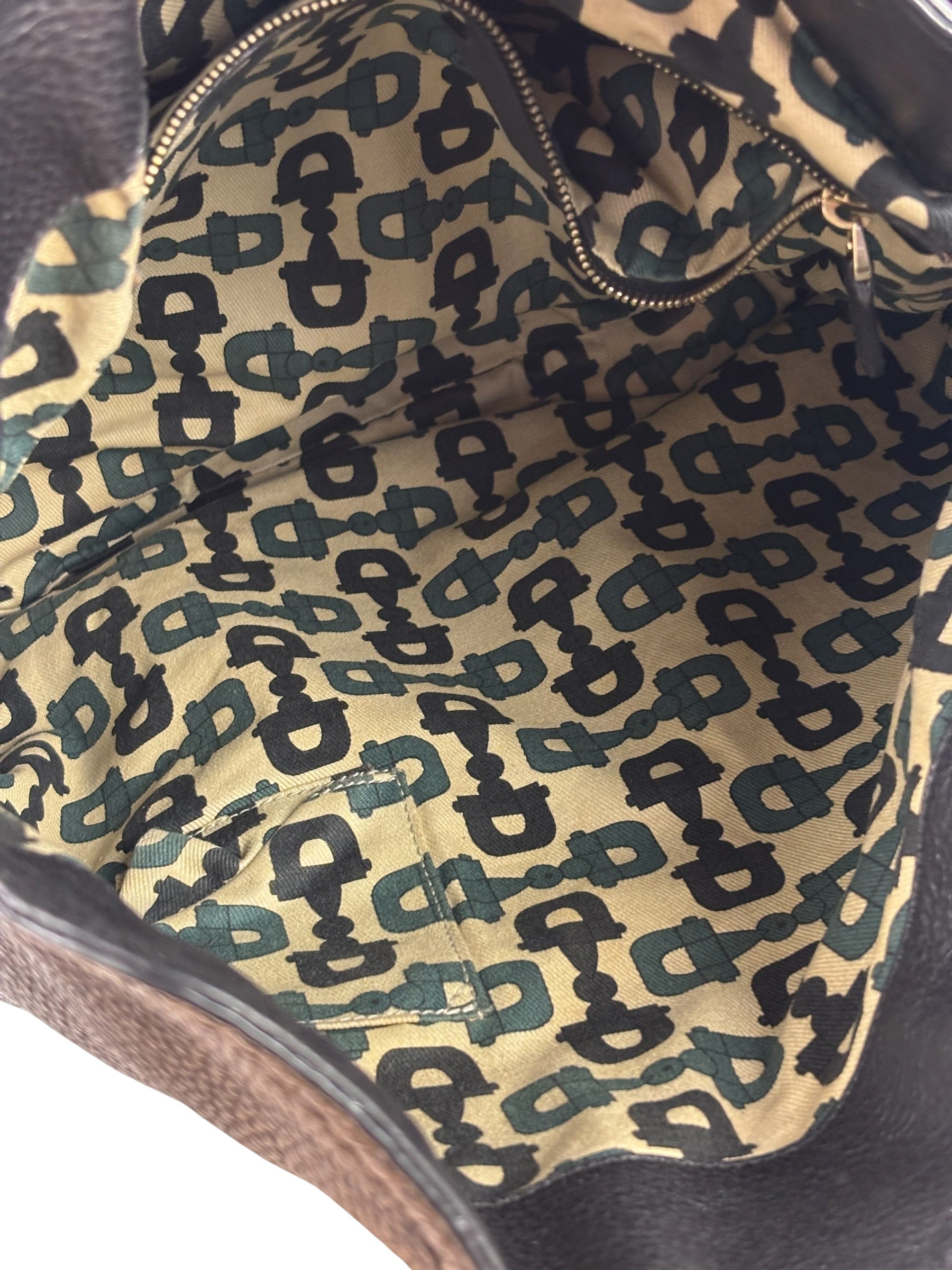 Gucci Black Leather Indy Hobo Bag