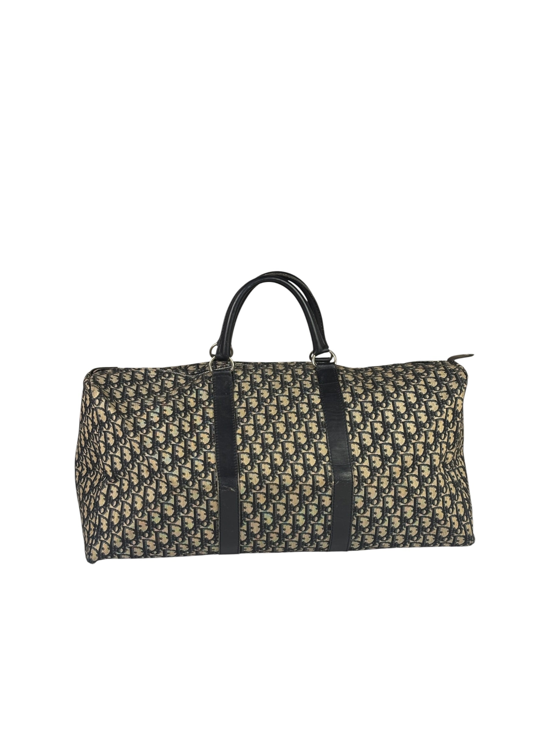Christian Dior Vintage Black Trotter Boston Travel Bag