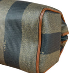 Fendi Vintage Pequin Stripped Nano Boston Bag