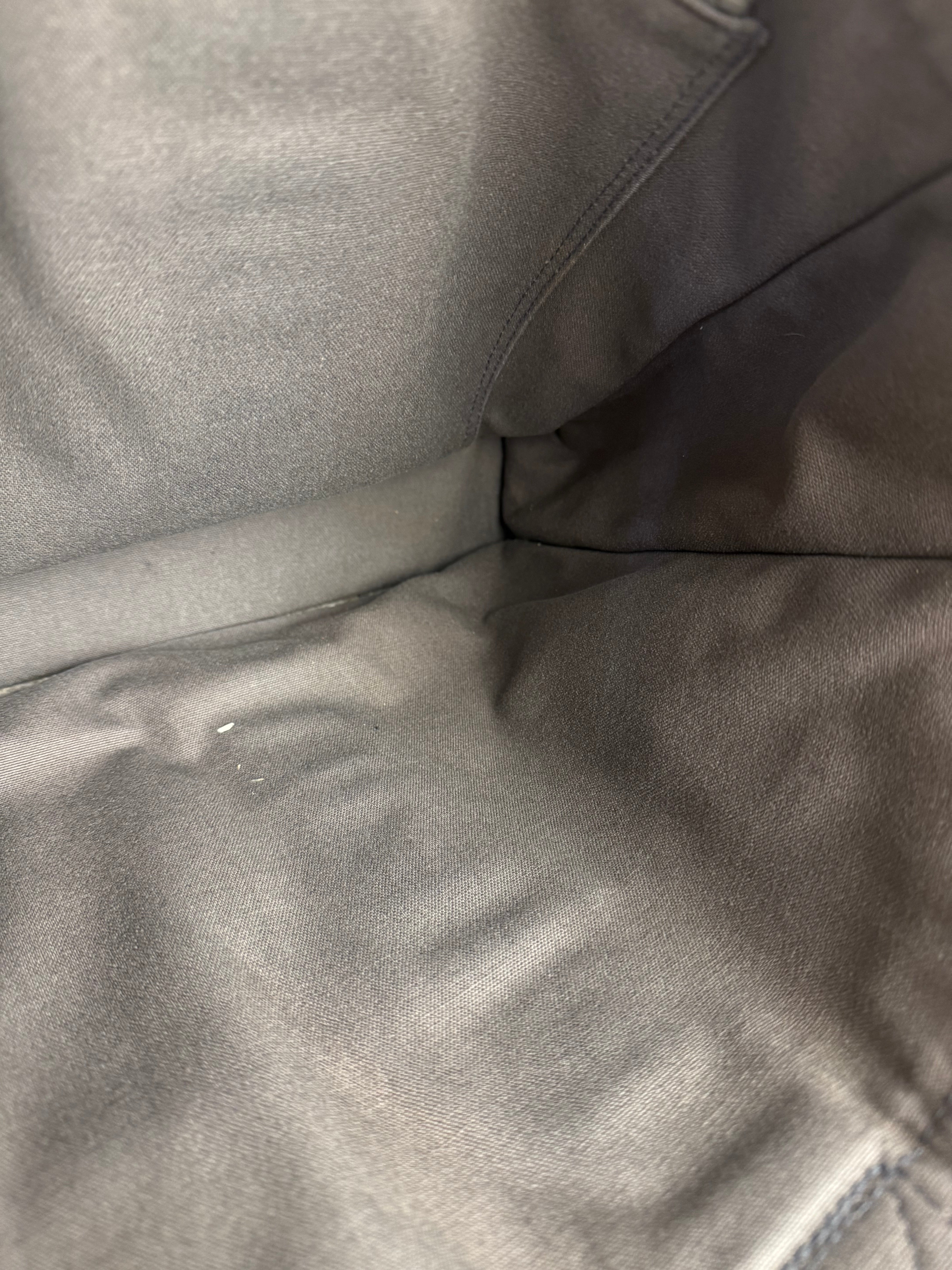 Hermes Grey Canvas Fourre Tout GM