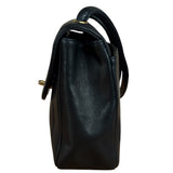 Chanel Black Mademoiselle Vertical Quilted Flap 1992 17ds