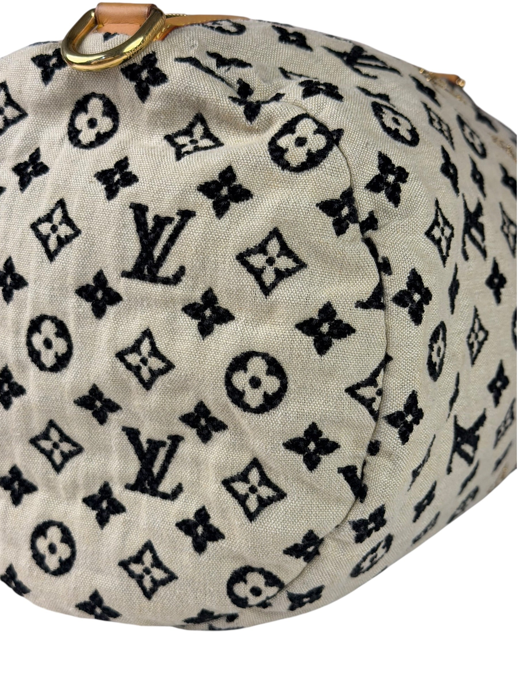 Louis Vuitton Limited Edition Leather Trim Monogram Cheche Gypsy PM