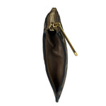Fendi Brown Leather FF Zip Coin/Card Case