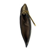 Fendi Brown Leather FF Zip Coin/Card Case