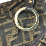 Fendi Vintage Dark Brown Zucca Chef Hobo Bag