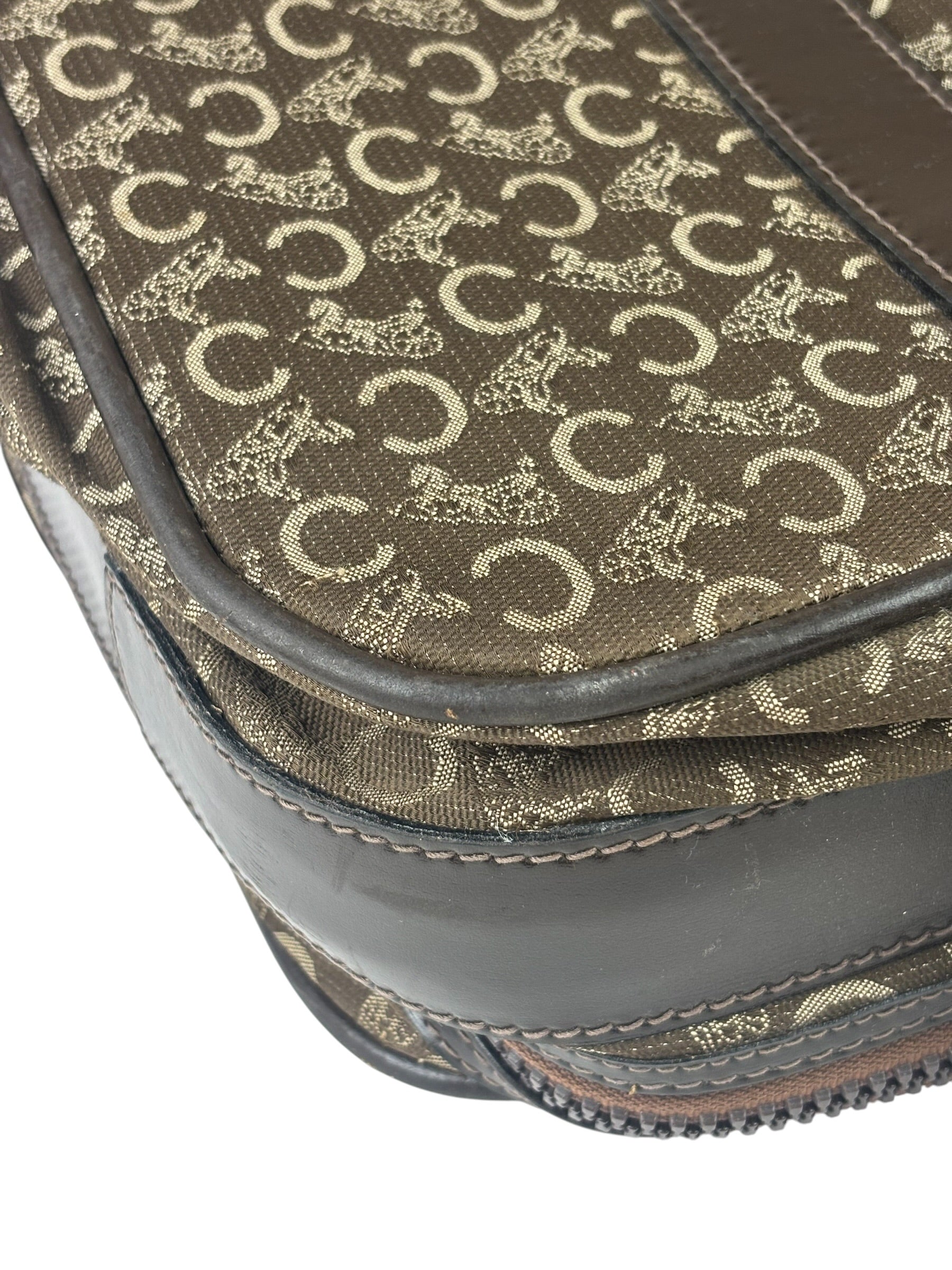 Celine Vintage Macadam Canvas Travel Bag