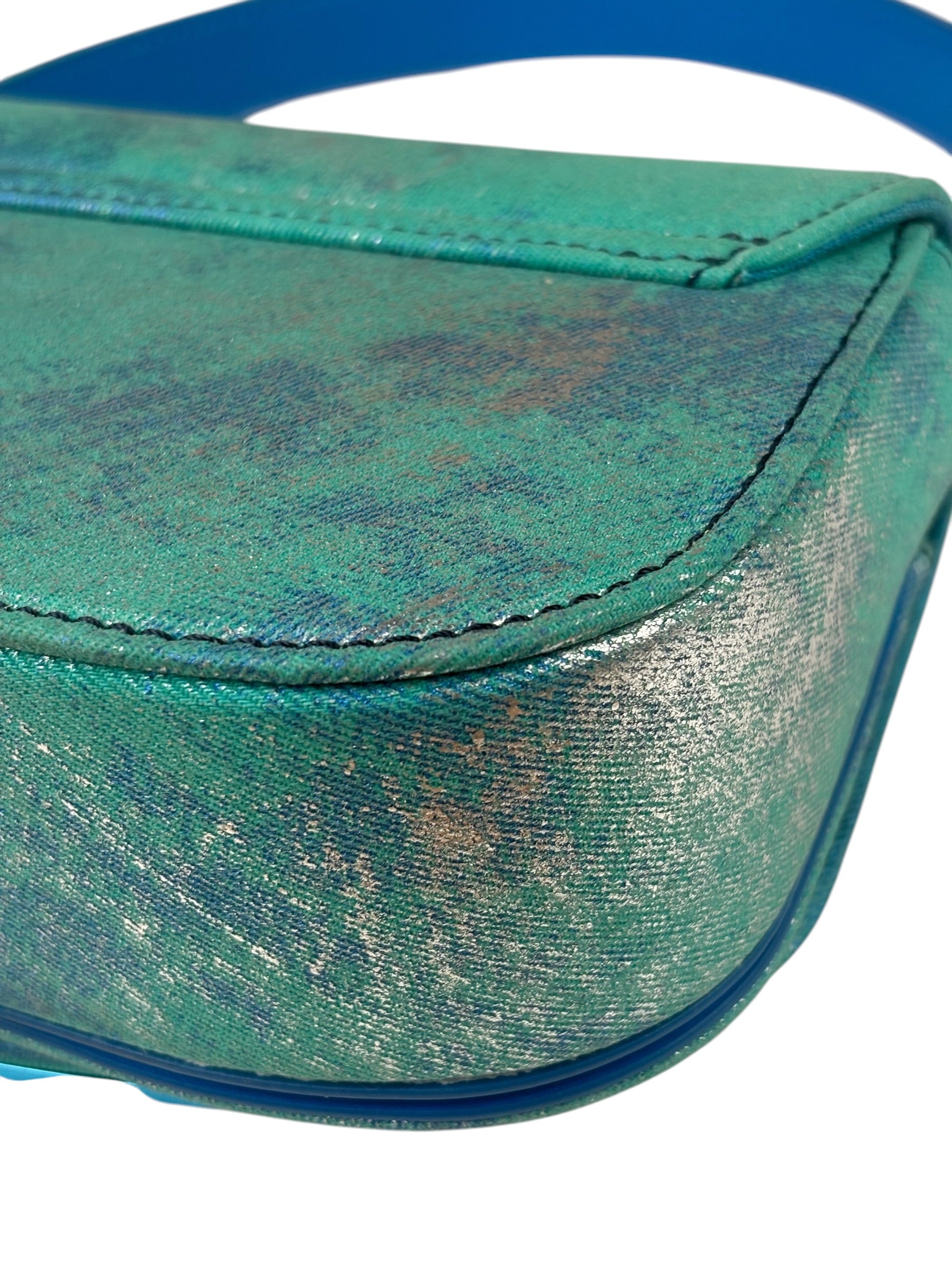 Diesel Blue Iridescent 1DR Shoulder Bag
