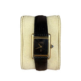 Cartier Tank Black Dial Manual Wind