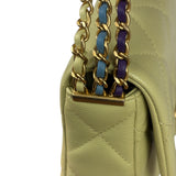 Chanel Yellow Caviar Leather Mini Flap Bag