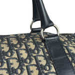 Christian Dior Vintage Black Trotter Boston Travel Bag