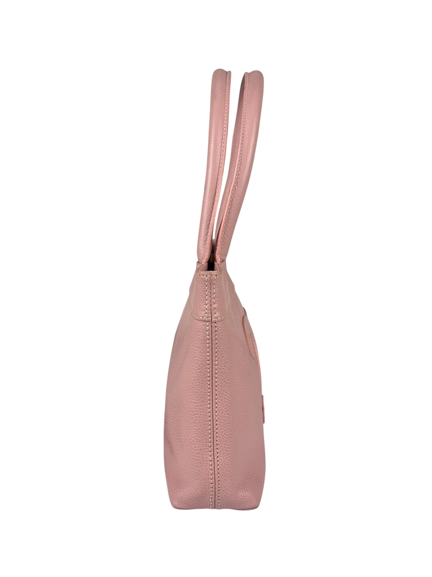 Chanel CC Pink Caviar Leather Mini Tote Bag 2004
