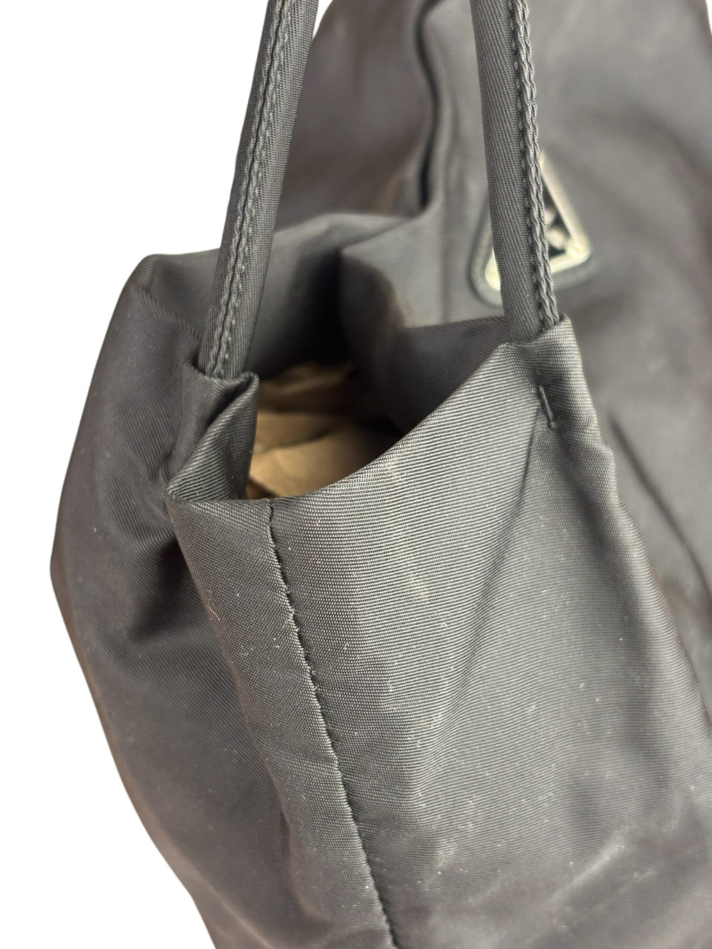 Prada Black Tessuto Nylon Tote Bag